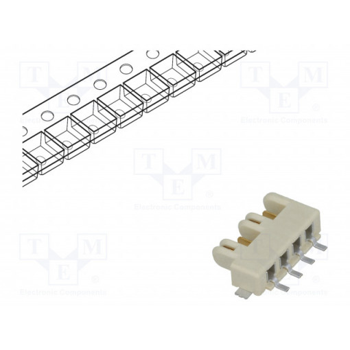 10120045-400LF; Socket; Connector: wire-wire/PCB; Rotaconnect; 3mm; PIN: 4; 5A; SMT; AMPHENOL 10120045-400LF; Socket; Connector: wire-wire/PCB; Rotaconnect; 3mm; PIN: 4; 5A; SMT; AMPHENOL