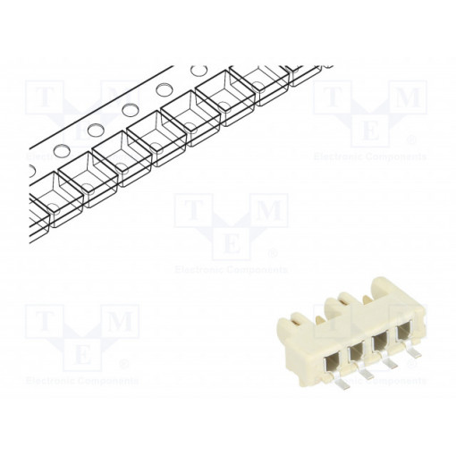 10120045-401LF; Socket; Connector: wire-wire/PCB; Rotaconnect; 3mm; PIN: 4; 5A; SMT; AMPHENOL 10120045-401LF; Socket; Connector: wire-wire/PCB; Rotaconnect; 3mm; PIN: 4; 5A; SMT; AMPHENOL