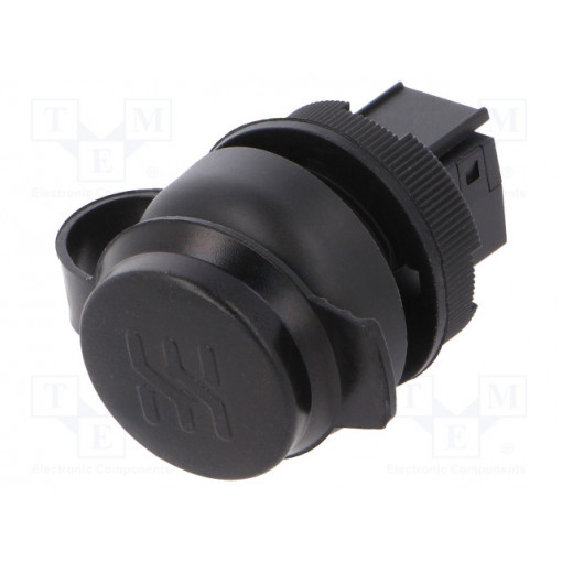 IE-FCM-USB-A; USB socket; 22mm; FrontCom; -40÷70°C; Ø22mm; IP65; Colour: black; WEIDMÜLLER