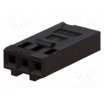 102241-1; Plug; wire-board; female; AMPMODU MOD IV; 2.54mm; PIN: 3; for cable; TE Connectivity