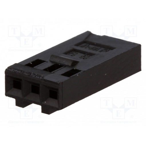102241-1; Plug; wire-board; female; AMPMODU MOD IV; 2.54mm; PIN: 3; for cable; TE Connectivity