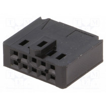 102387-1; Plug; wire-board; female; AMPMODU MOD IV; 2.54mm; PIN: 10; TE Connectivity
