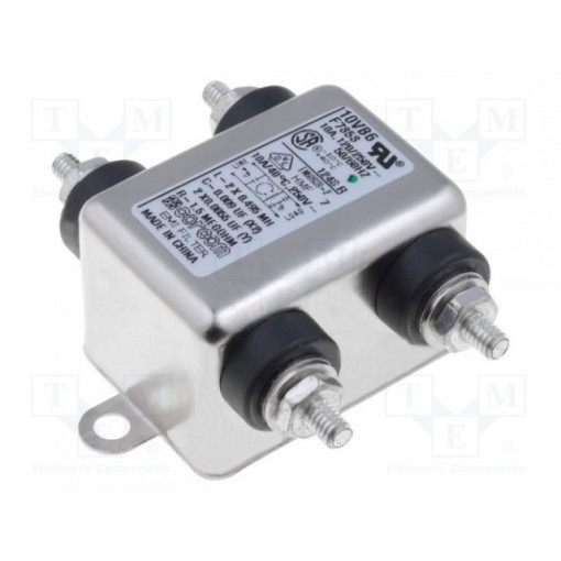 1-6609021-2; Filter: anti-interference; 250VAC; Ioper.max: 10A; Leads: screw; TE Connectivity 1-6609021-2; Filter: anti-interference; 250VAC; Ioper.max: 10A; Leads: screw; TE Connectivity