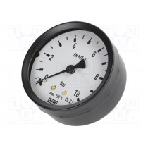 30824613; Manometer; 0÷10 bar; Class: 2,5; 63mm; Thread: M12; Pitch: 1,5; WIKA