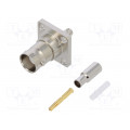 112288; Socket; BNC; female; straight; 50Ω; crimped; delrin (POM); AMPHENOL