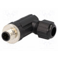 M12A-04BMMB-SR7001; Plug; M12; PIN: 4; male; A code-DeviceNet / CANopen; for cable; AMPHENOL