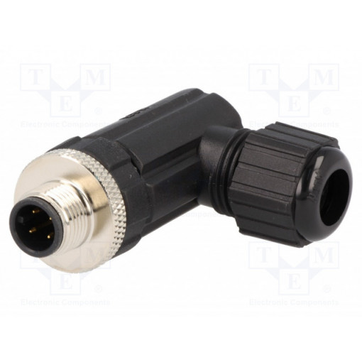 M12A-04BMMB-SR7001; Plug; M12; PIN: 4; male; A code-DeviceNet / CANopen; for cable; AMPHENOL