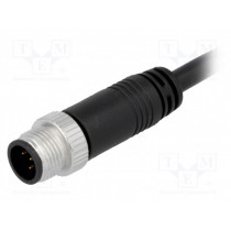 M12A-05BMMM-SL8D01; Plug; M12; PIN: 5; male; A code-DeviceNet / CANopen; 1m; IP68,IP69K; AMPHENOL