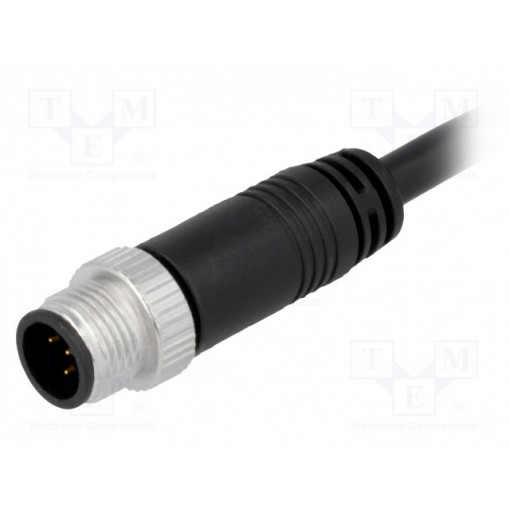 M12A-05BMMM-SL8D01; Plug; M12; PIN: 5; male; A code-DeviceNet / CANopen; 1m; IP68,IP69K; AMPHENOL