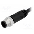 M12A-08BMMM-SL8D01; Plug; M12; PIN: 8; male; A code-DeviceNet / CANopen; 1m; IP68,IP69K; AMPHENOL M12A-08BMMM-SL8D01; Plug; M12; PIN: 8; male; A code-DeviceNet / CANopen; 1m; IP68,IP69K; AMPHENOL
