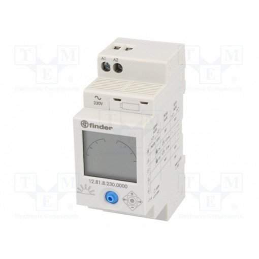 12.81.8.230.0000; Timer; SPDT; 230VAC; DIN; Features: astronomical; OUT 1: 250VAC/16A; FINDER 12.81.8.230.0000; Timer; SPDT; 230VAC; DIN; Features: astronomical; OUT 1: 250VAC/16A; FINDER