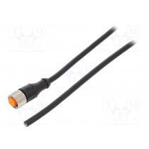 1200 04 002 2M; Connection lead; M12; PIN: 4; straight; 2m; plug; 250VAC; 4A; IP67; LUTRONIC