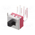 1201M2S3AQE2; Switch: slide; Pos: 2; DPDT; 6A/120VAC; 6A/28VDC; ON-ON; -30÷65°C; C&K
