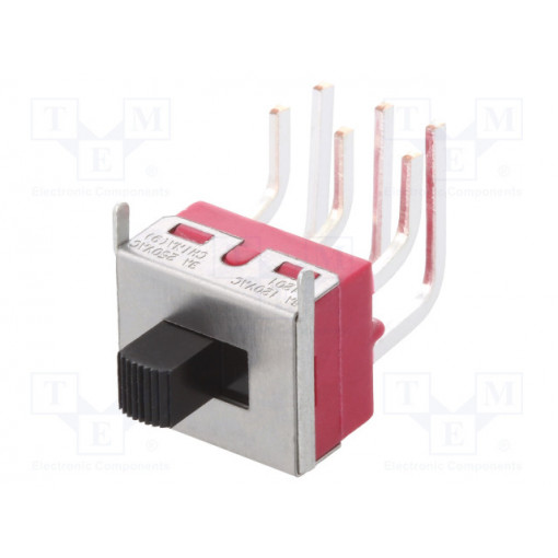 1201M2S3AQE2; Switch: slide; Pos: 2; DPDT; 6A/120VAC; 6A/28VDC; ON-ON; -30÷65°C; C&K