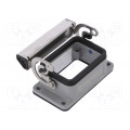 1202100000 HDC 06B ALU; Enclosure: for rectangular connectors; size 3; with latch; IP65; WEIDMÜLLER