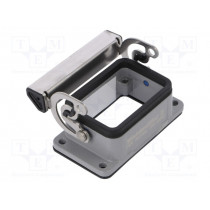 1202100000 HDC 06B ALU; Enclosure: for rectangular connectors; size 3; with latch; IP65; WEIDMÜLLER