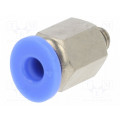 122.005-4; Push-in fitting; straight; M5; -0.95÷15bar; 4mm; PNEUMAT SYSTEM