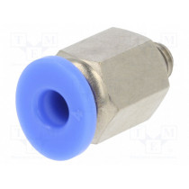 122.005-4; Push-in fitting; straight; M5; -0.95÷15bar; 4mm; PNEUMAT SYSTEM 122.005-4; Push-in fitting; straight; M5; -0.95÷15bar; 4mm; PNEUMAT SYSTEM