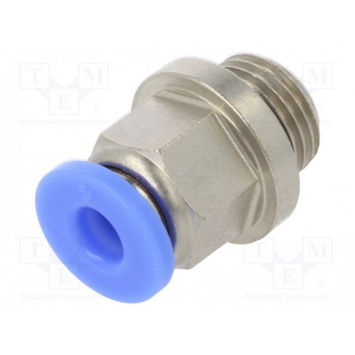 122.018-4; Push-in fitting; straight; G 1/8 122.018-4; Push-in fitting; straight; G 1/8