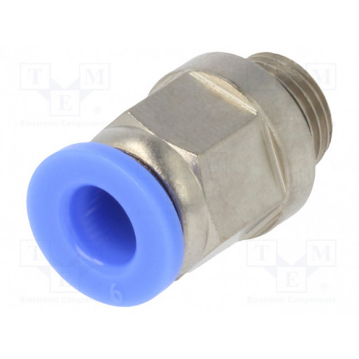 122.018-6; Push-in fitting; straight; G 1/8 122.018-6; Push-in fitting; straight; G 1/8