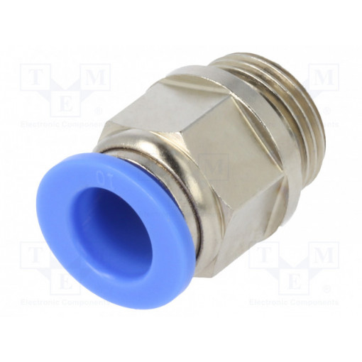122.038-10; Push-in fitting; straight; G 3/8 122.038-10; Push-in fitting; straight; G 3/8