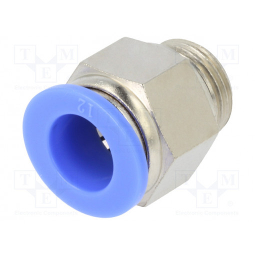 122.038-12; Push-in fitting; straight; G 3/8 122.038-12; Push-in fitting; straight; G 3/8