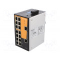IE-SW-VL16-16TX; Industrial module: switch Ethernet; unmanaged; 9.6÷60VDC; RJ45; WEIDMÜLLER