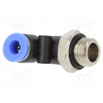 125.014-6; Push-in fitting; angled; G 1/4 125.014-6; Push-in fitting; angled; G 1/4