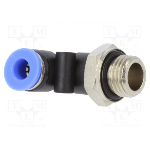 125.014-6; Push-in fitting; angled; G 1/4 125.014-6; Push-in fitting; angled; G 1/4