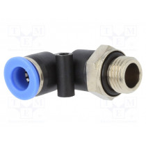 125.014-8; Push-in fitting; angled; G 1/4 125.014-8; Push-in fitting; angled; G 1/4