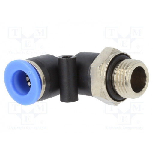 125.014-8; Push-in fitting; angled; G 1/4 125.014-8; Push-in fitting; angled; G 1/4