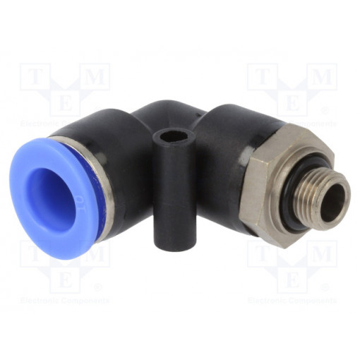 125.018-10; Push-in fitting; angled; G 1/8 125.018-10; Push-in fitting; angled; G 1/8