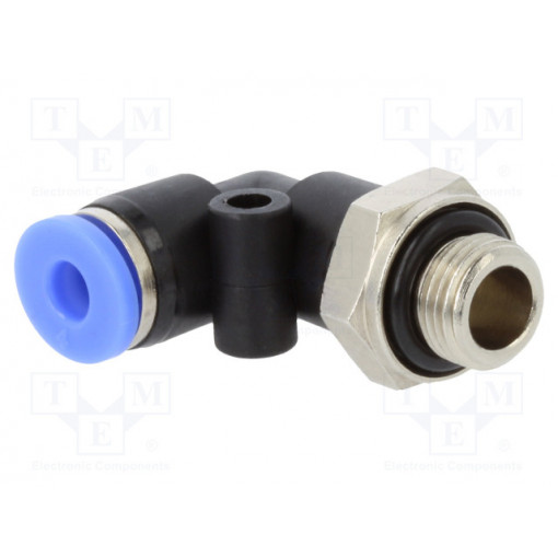125.018-4; Push-in fitting; angled; G 1/8 125.018-4; Push-in fitting; angled; G 1/8