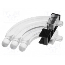 1276.1003; Fibre for LED; round; Ø3mm; No.of mod: 3; Front: convex; MENTOR