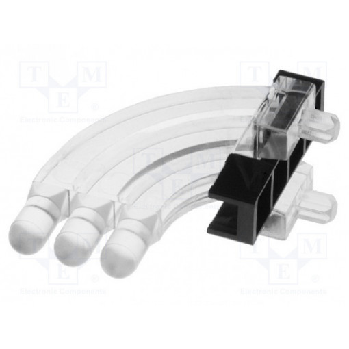 1276.1003; Fibre for LED; round; Ø3mm; No.of mod: 3; Front: convex; MENTOR