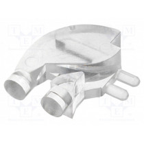 1280.1010; Fibre for LED; round; Ø3mm; No.of mod: 2; Front: flat; angular; MENTOR