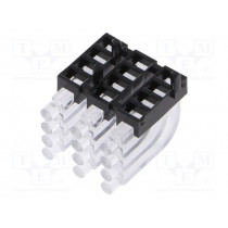 1296.1034; Fibre for LED; round; Ø2mm; No.of mod: 12; Front: convex; MENTOR