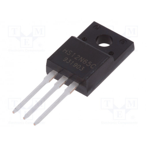 12N65; Transistor: N-MOSFET; unipolar; 650V; 12A; 33.2W; TO220F; LUGUANG ELECTRONIC 12N65; Transistor: N-MOSFET; unipolar; 650V; 12A; 33.2W; TO220F; LUGUANG ELECTRONIC