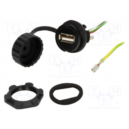 1310-0005-01; Adapter cable; USB A socket,USB A plug; 1310; USB 2.0; IP65; ENCITECH