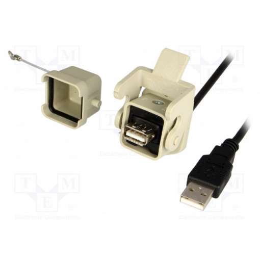 1310-0007-01; Adapter cable; USB A socket,USB A plug; 1310; USB 2.0; IP65; 1.8m; ENCITECH
