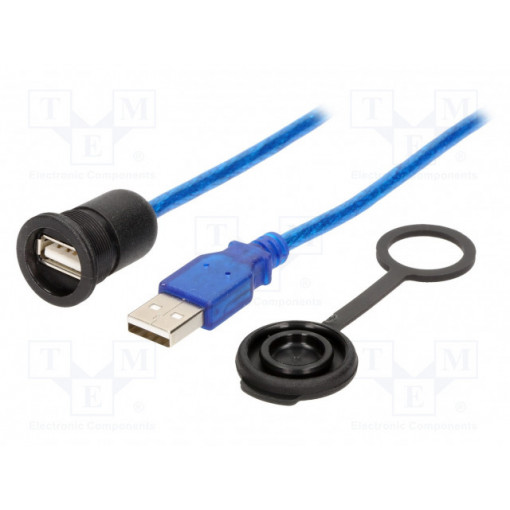 1310-1002-05; Adapter cable; USB A socket,USB A plug; 1310; USB 2.0; IP65; 3m; ENCITECH