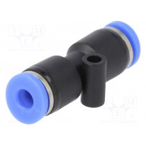 135.004; Push-in fitting; straight,inline splice; -0.95÷15bar; Mat: PBT; PNEUMAT SYSTEM