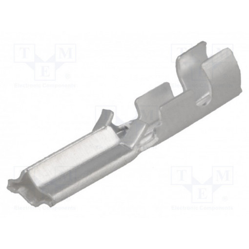 1361.61; Socket for solder pin; crimped; for cable; silver plated; brass; VOGT 1361.61; Socket for solder pin; crimped; for cable; silver plated; brass; VOGT