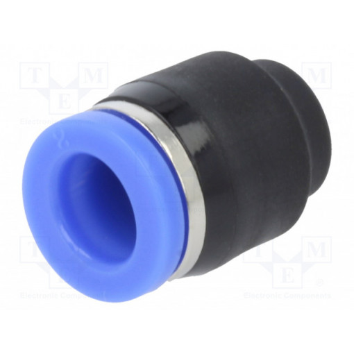 137.004; Push-in fitting; angled; -0.95÷15bar; Mat: PBT; 4mm; PNEUMAT SYSTEM