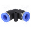 137.008; Push-in fitting; angled; -0.95÷15bar; Mat: PBT; 8mm; PNEUMAT SYSTEM