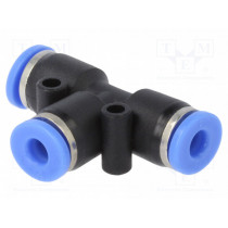138.004; Push-in fitting; T-tap splitter; -0.95÷15bar; Mat: PBT; 4mm; PNEUMAT SYSTEM 138.004; Push-in fitting; T-tap splitter; -0.95÷15bar; Mat: PBT; 4mm; PNEUMAT SYSTEM