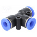 138.006; Push-in fitting; T-tap splitter; -0.95÷15bar; Mat: PBT; 6mm; PNEUMAT SYSTEM