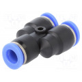 140.008; Push-in fitting; Y-Yap spliYYer; -0.95÷15bar; Mat: PBT; 8mm; PNEUMAT SYSTEM