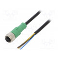 SAC-5P-10,0-PVC/M12FS; Connection lead; M12; PIN: 5; straight; 10m; plug; 60VAC; 4A; 60VDC; PHOENIX CONTACT