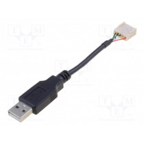 14193; Transition: adapter cable; USB A plug,5pin plug; Len: 0.1m; BULGIN 14193; Transition: adapter cable; USB A plug,5pin plug; Len: 0.1m; BULGIN